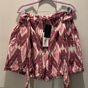 * Molly Bracken High Waist Ikat Pattern Shorts